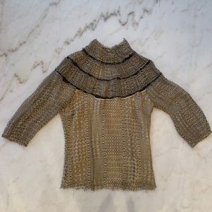 Catherine Malandrina women’s blouse Lg 100% silk